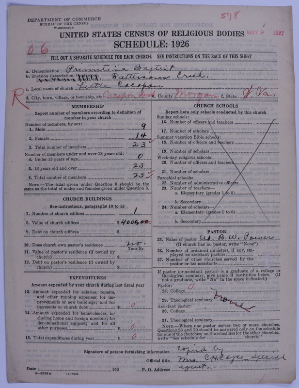 Scan of Primitive Baptists: 578