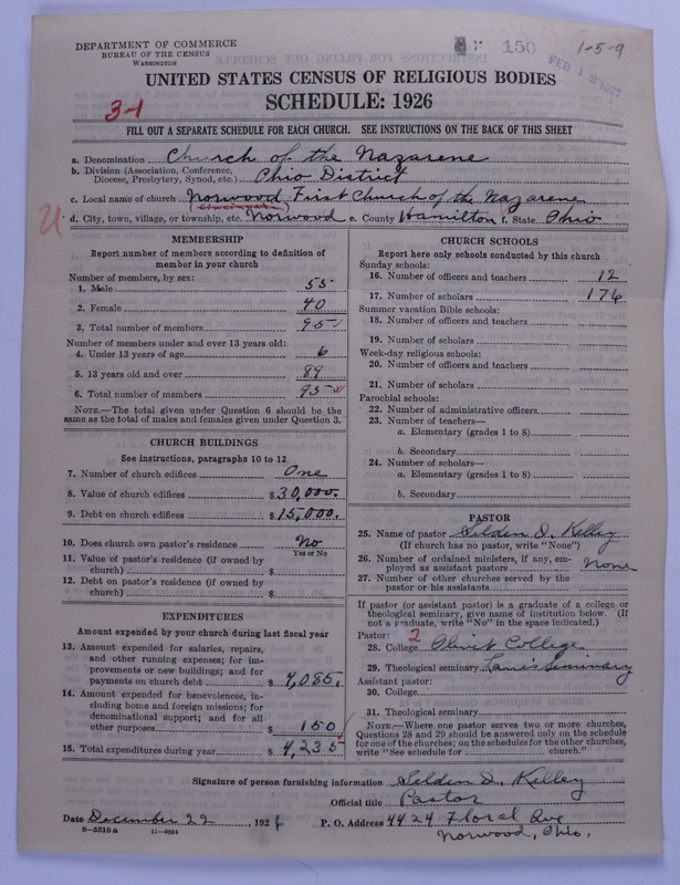 Scan of Church of the Nazarene: 150