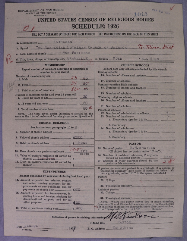 Scan of Norwegian Lutheran Church of America: 1015
