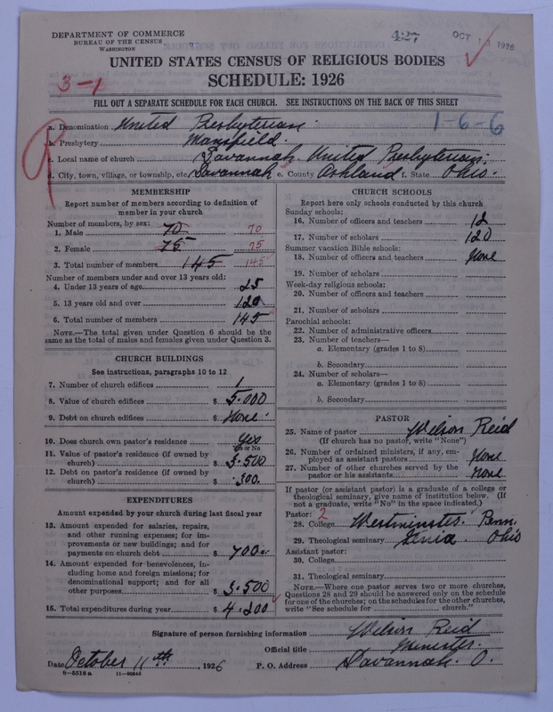 Scan of United Presbyterian Church of North America: 427