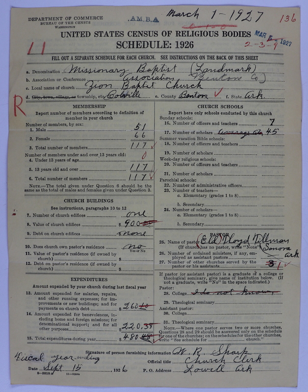 Scan of Landmark Baptist of America: 136