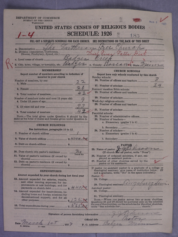 Scan of Lutheran Free Church: 185