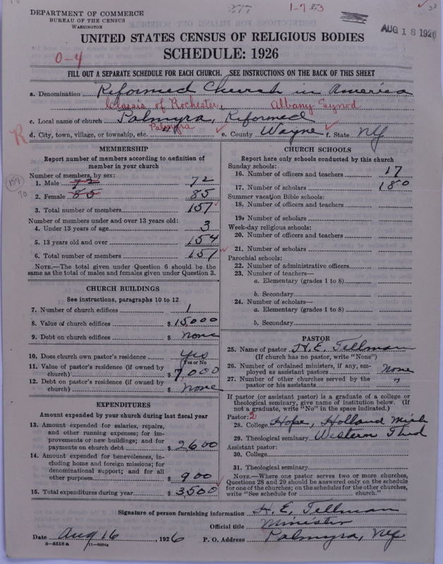 Scan of Reformed Church in America: 277