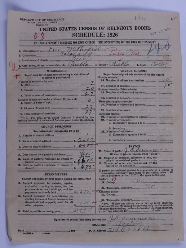 Scan of Free Methodist Church of North America: 1221