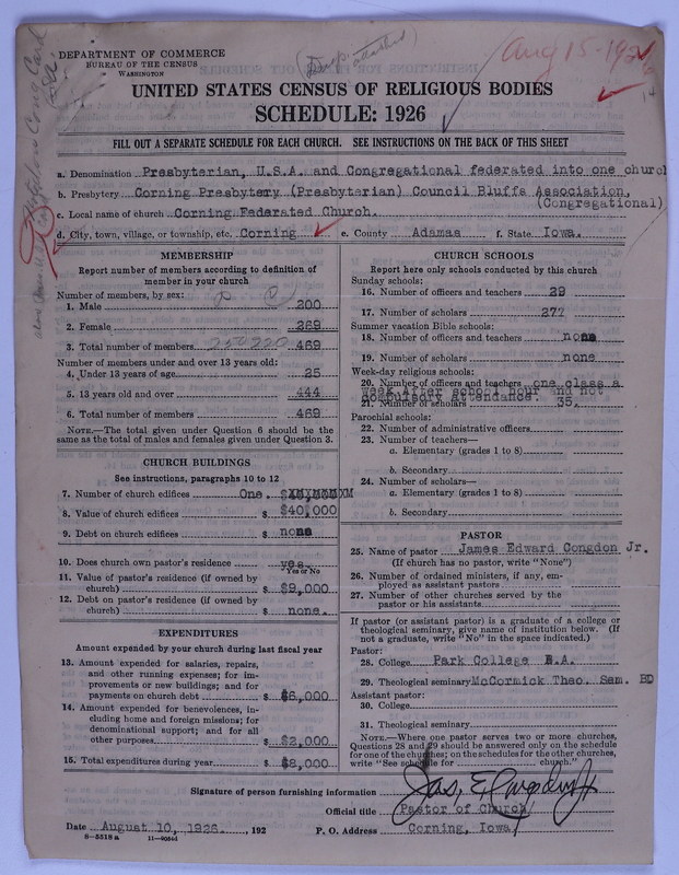 Scan of Federated Churches: 14