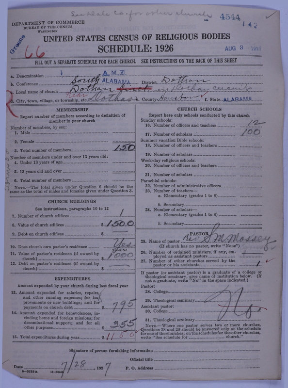 Scan of African Methodist Episcopal Church: 4544