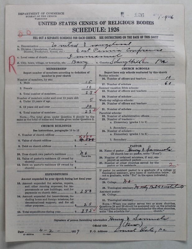 Scan of Evangelical Congregational Church: 126