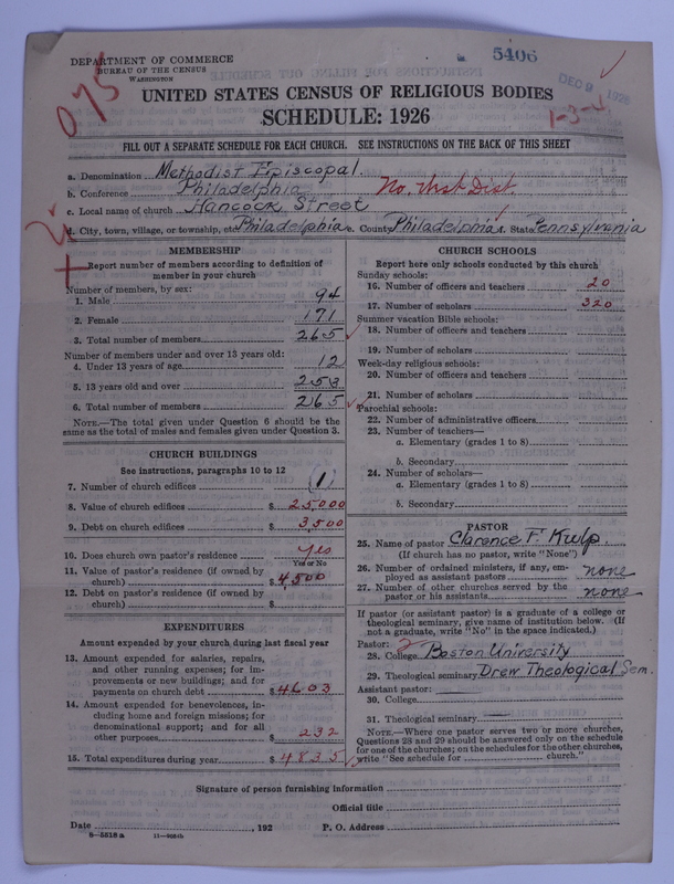 Scan of Methodist Episcopal Church: 5406