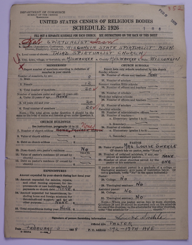 Scan of National Spiritualist Association: 352