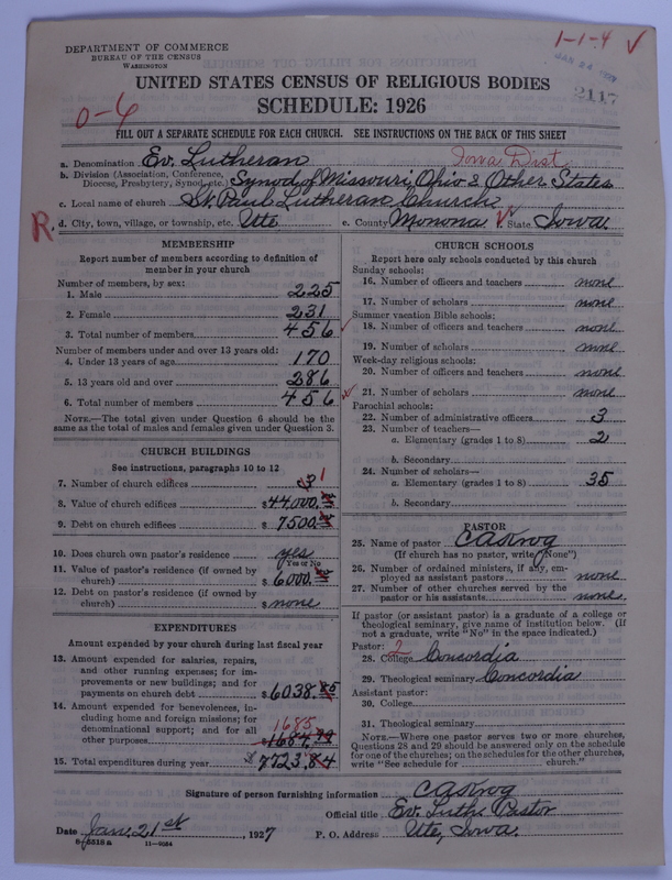 Scan of Evangelical Lutheran Synodical Conference of America: Evangelical Lutheran Synod of Missouri, Ohio, and Other States: 2117