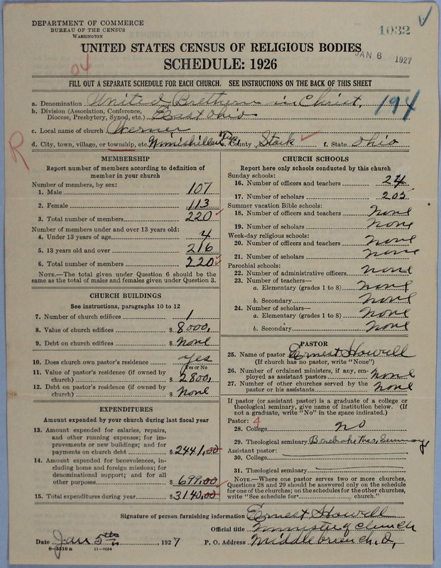 Scan of Church of the United Brethren in Christ: 1032