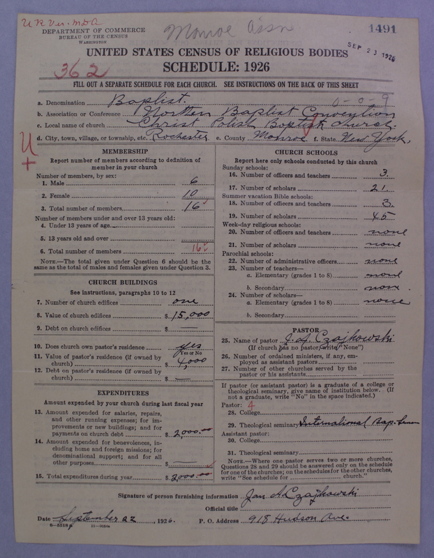 Scan of Northern Baptist Convention: 1491