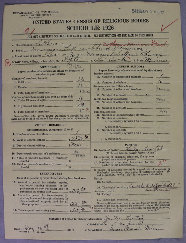 Scan of Norwegian Lutheran Church of America: 581