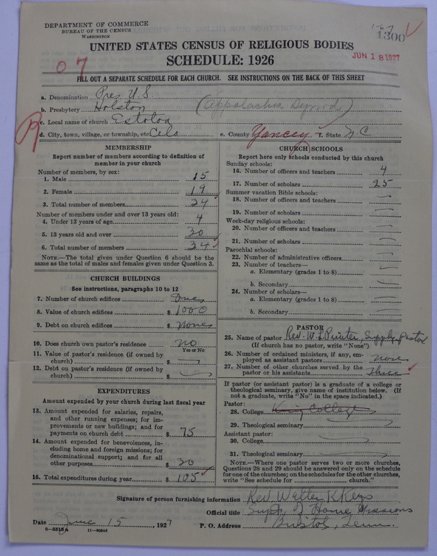 Scan of Presbyterian Church in the United States: 1300