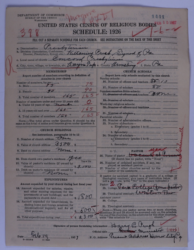 Scan of Presbyterian Church in the United States of America: 1441