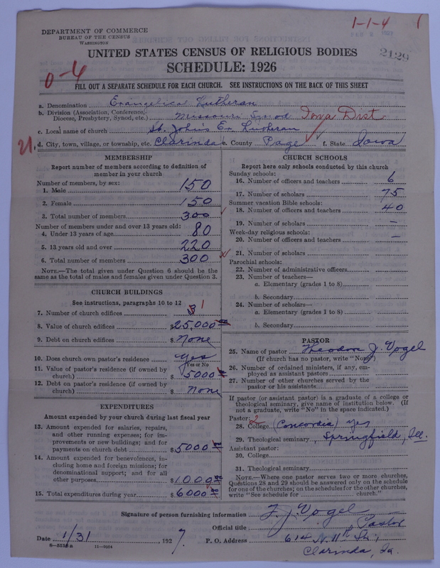 Scan of Evangelical Lutheran Synodical Conference of America: Evangelical Lutheran Synod of Missouri, Ohio, and Other States: 2129