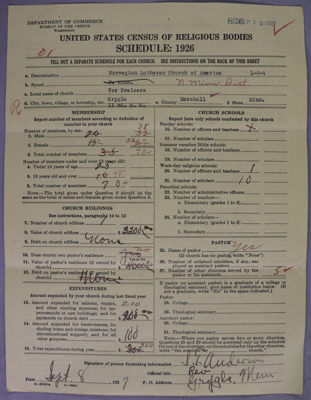 Scan of Norwegian Lutheran Church of America: 826