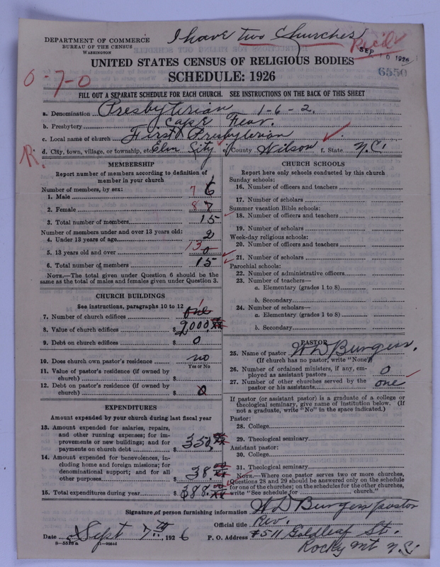 Scan of Presbyterian Church in the United States of America: 6550