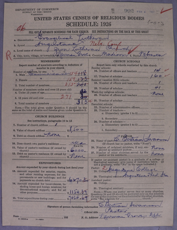 Scan of Evangelical Lutheran Augustana Synod of North America: 992