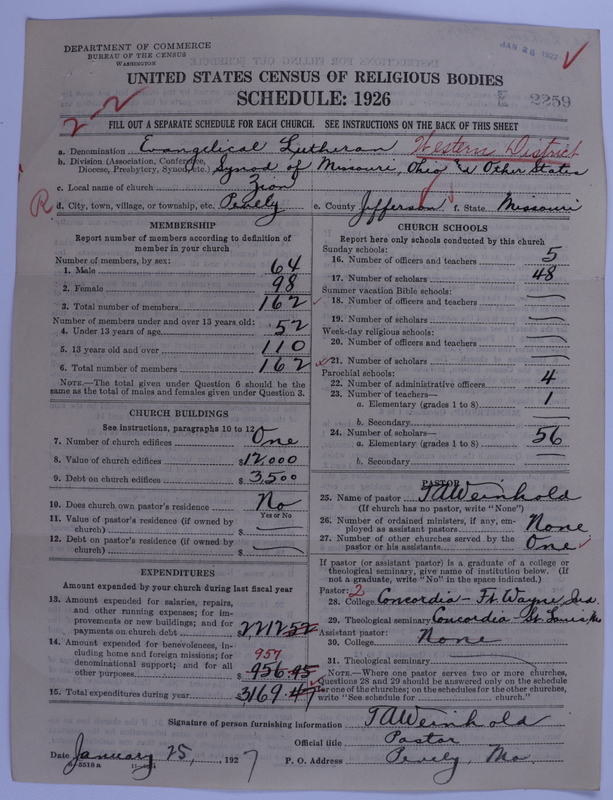 Scan of Evangelical Lutheran Synodical Conference of America: Evangelical Lutheran Synod of Missouri, Ohio, and Other States: 2259