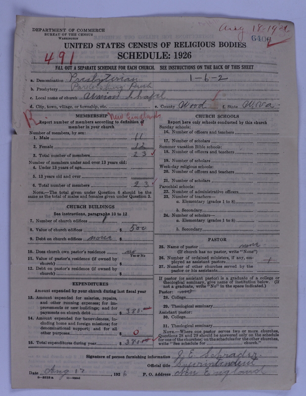 Scan of Presbyterian Church in the United States of America: 6406