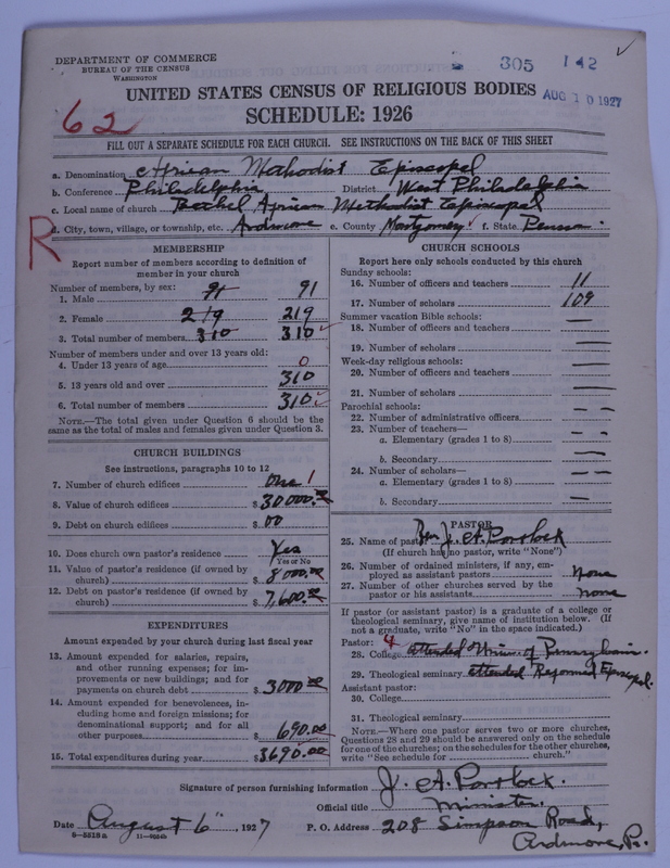 Scan of African Methodist Episcopal Church: 305