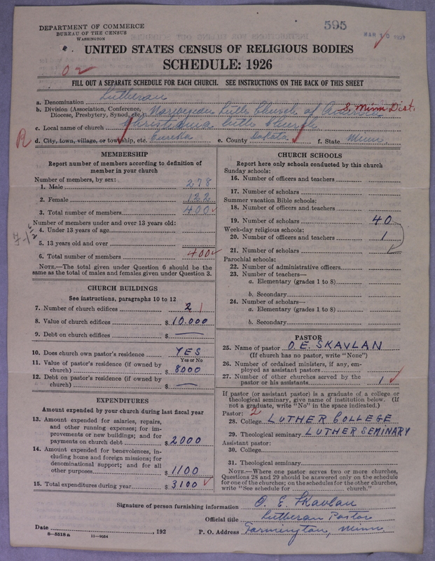 Scan of Norwegian Lutheran Church of America: 595