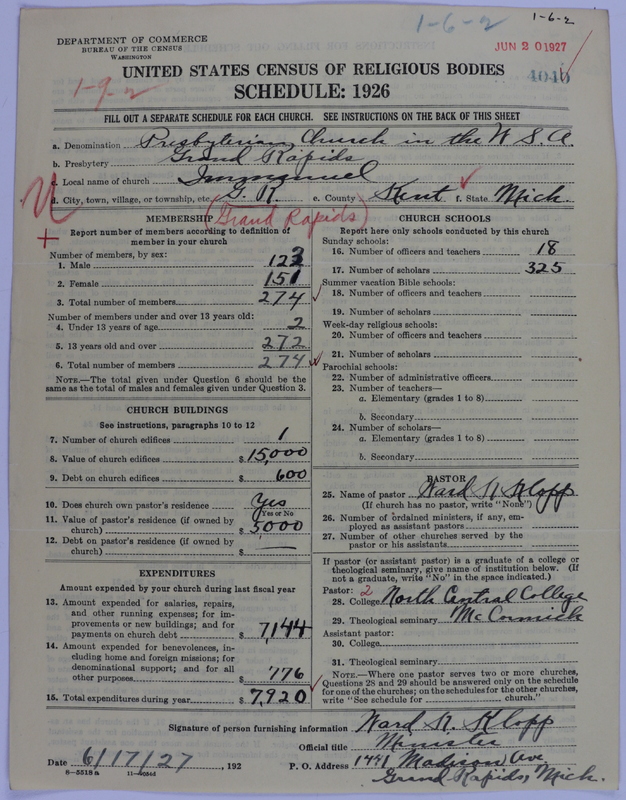 Scan of Presbyterian Church in the United States of America: 4040