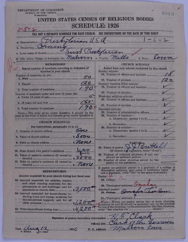 Scan of Presbyterian Church in the United States of America: 4915