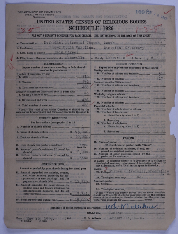 Scan of Methodist Episcopal Church, South: 10972