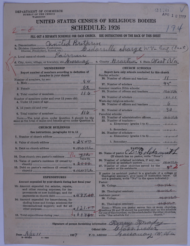 Scan of Church of the United Brethren in Christ: 2470