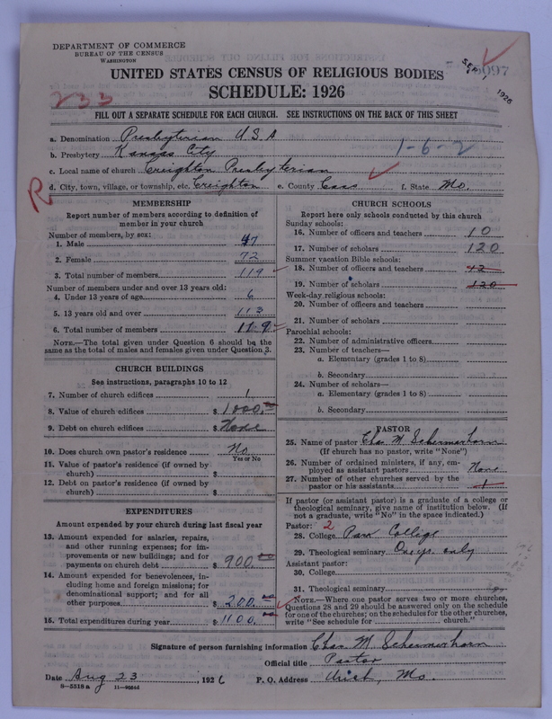 Scan of Presbyterian Church in the United States of America: 5097
