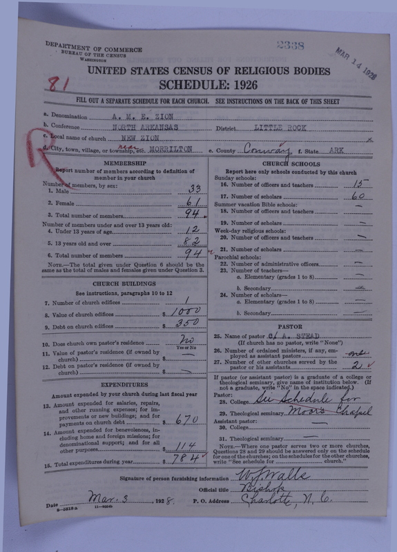 Scan of African Methodist Episcopal Zion Church: 2338