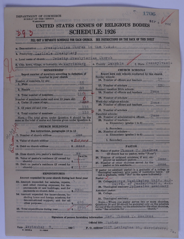 Scan of Presbyterian Church in the United States of America: 1706