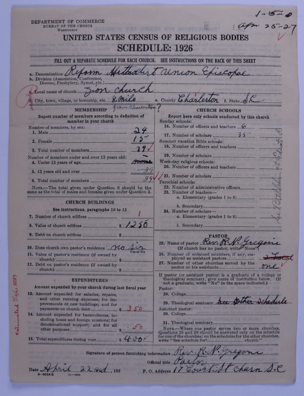 Scan of Reformed Methodist Union Episcopal Church: 11