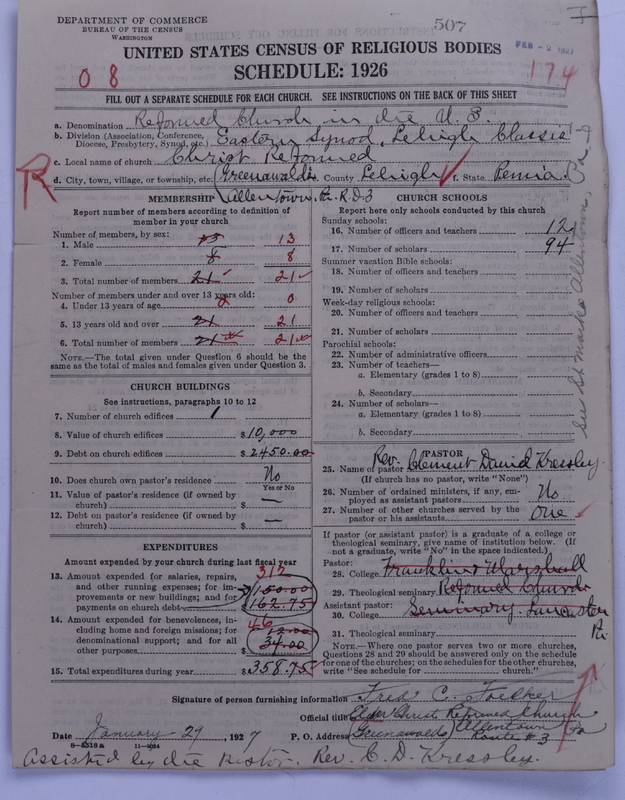 Scan of Reformed Church in the United States: 507