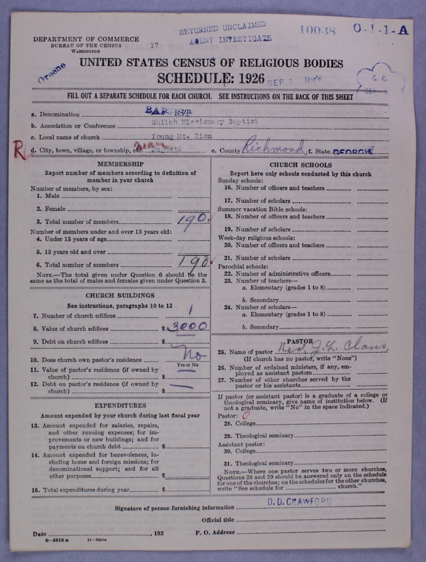 Scan of Negro Baptists: 10038