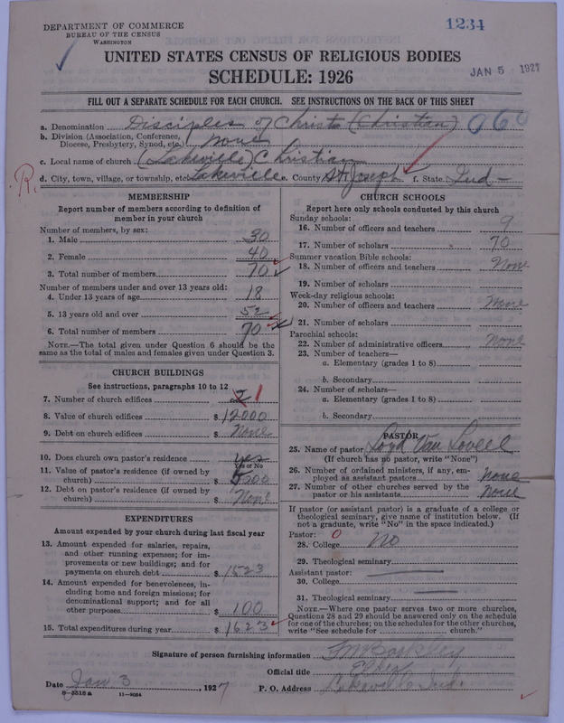 Scan of Disciples of Christ: 1234
