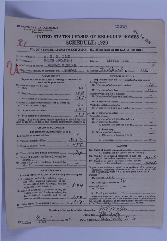 Scan of African Methodist Episcopal Zion Church: 2352