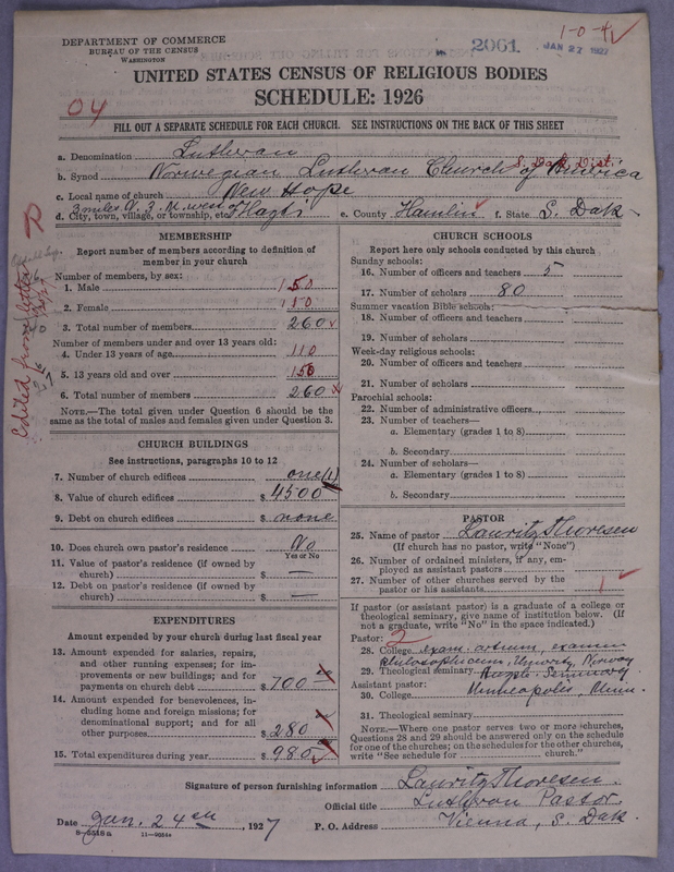 Scan of Norwegian Lutheran Church of America: 2061