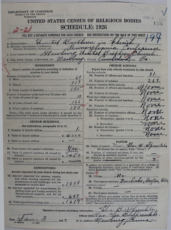 Scan of Church of the United Brethren in Christ: 175