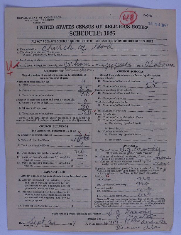 Scan of Church of God (Headquarters, Anderson, Ind.): 683