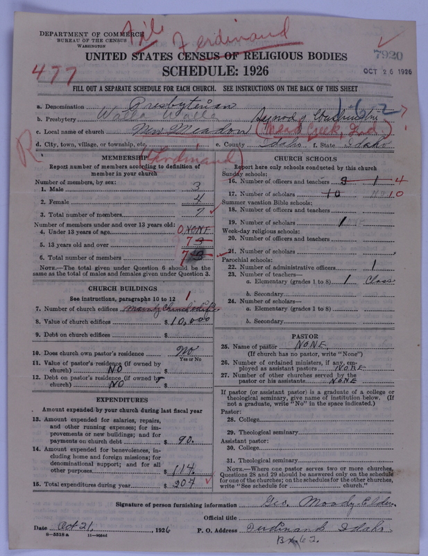 Scan of Presbyterian Church in the United States of America: 7920