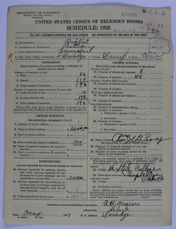 Scan of Negro Baptists: 19530