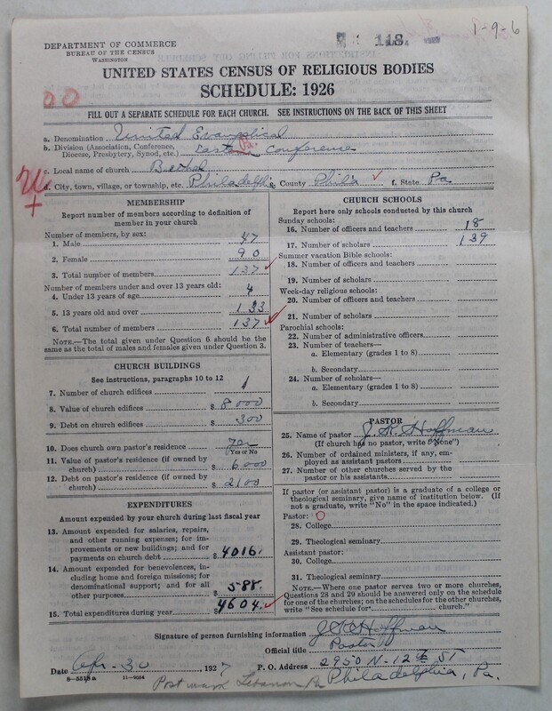Scan of Evangelical Congregational Church: 118