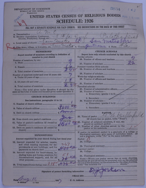Scan of African Methodist Episcopal Church: 3834