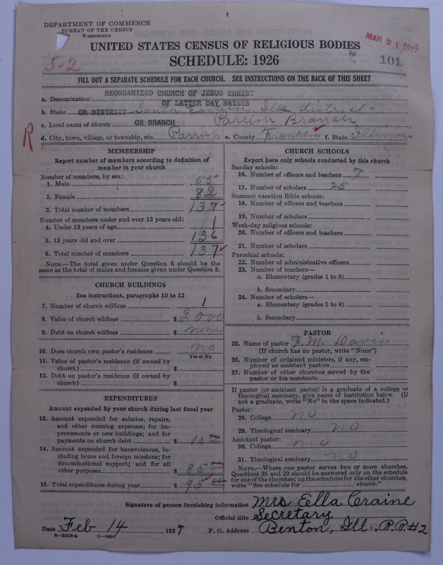 Scan of Reorganized Church of Jesus Christ of Latter Day Saints: 101