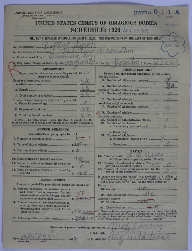 Scan of Negro Baptists: 20775