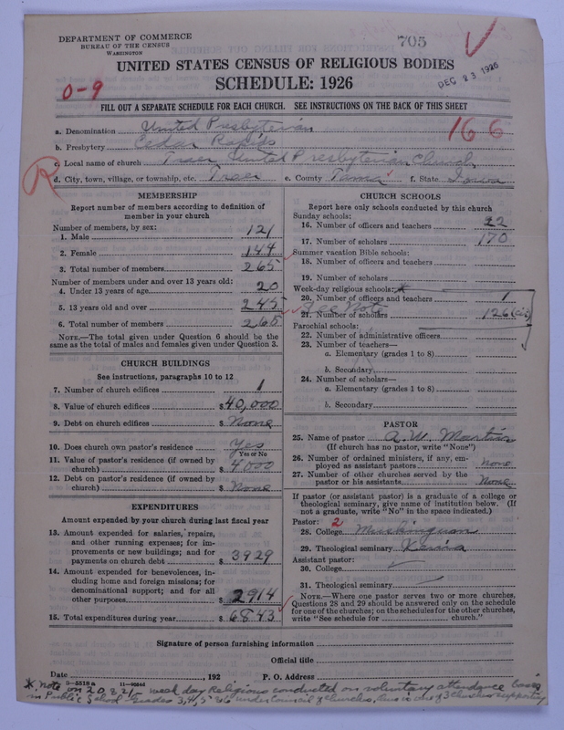 Scan of United Presbyterian Church of North America: 705