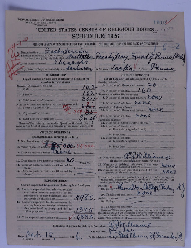 Scan of Presbyterian Church in the United States of America: 1912
